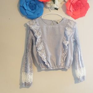Forever 21 ruffle blouse for women.